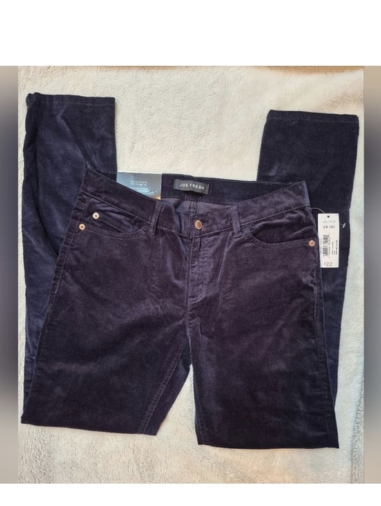Joe Fresh Denim - Joe Fresh Slim Low Rise Blue Corduroy Pants Size 6, New With Tags